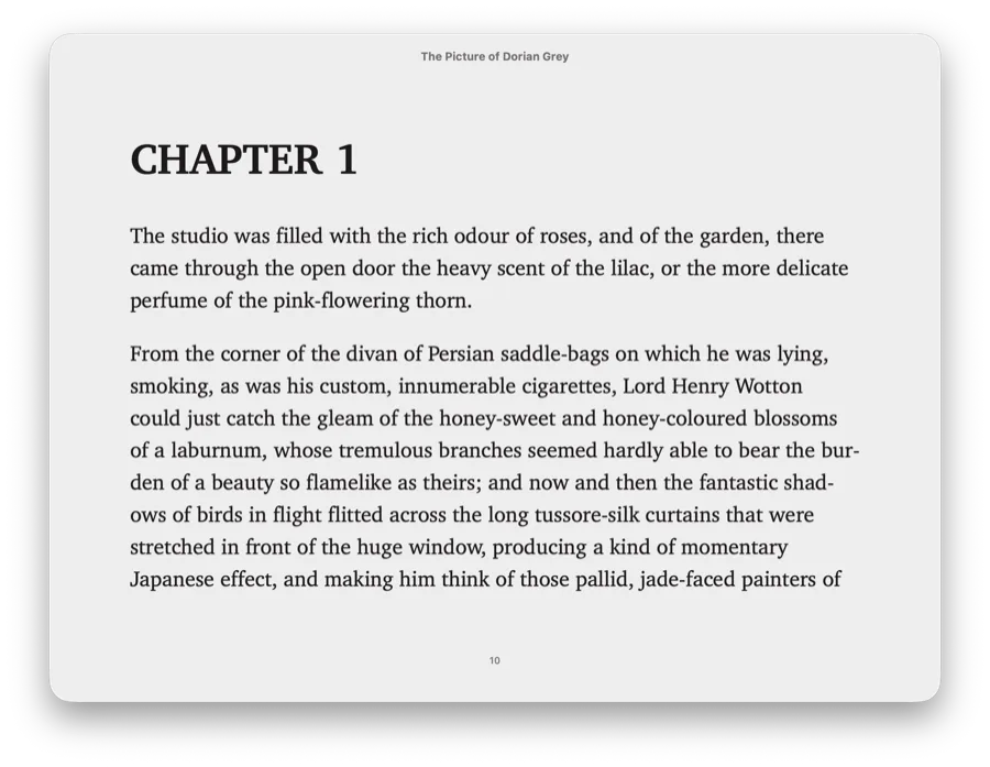 The same page, restored as a clean chapter in the finished EPUB