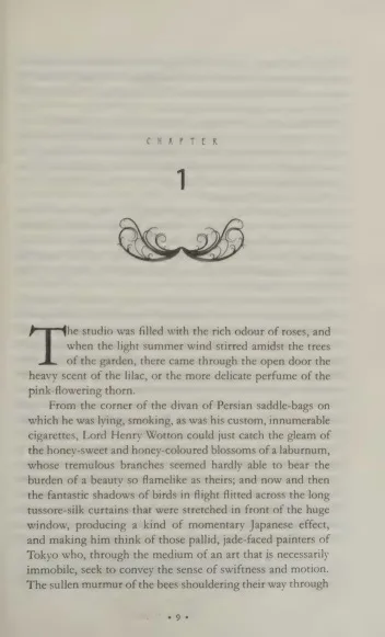 A page from a scanned PDF of The Picture of Dorian Gray